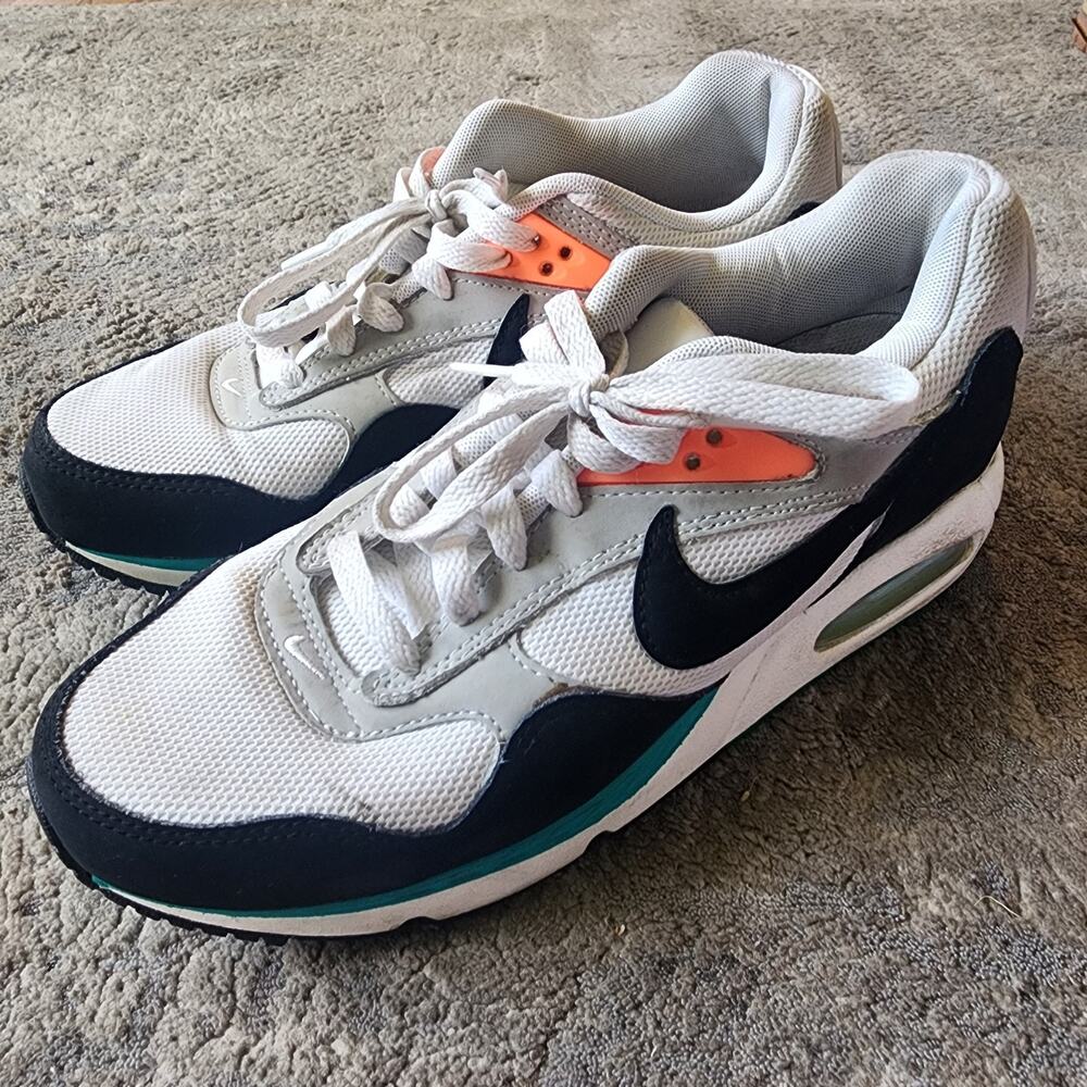 Nike Air Max Correlate Women's 8.5 Low Top Sneakers White/Black New Green Mesh - Picture 2 of 7